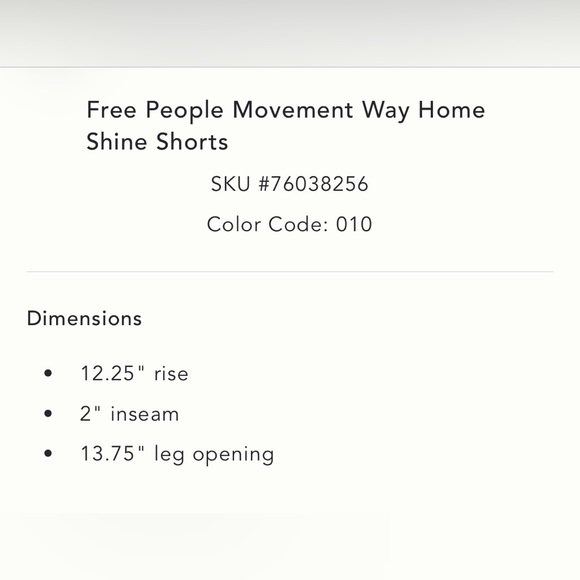 RARE Free People Movement Way Home Shine White Shorts Size Small 🪷 Like New - Picture 6 of 10